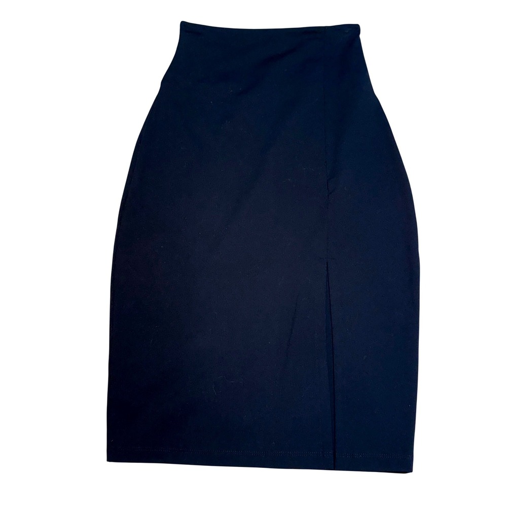 Susana Monaco Womens Black Stretch Skirt Capsule Chic Quiet Luxury Versatile